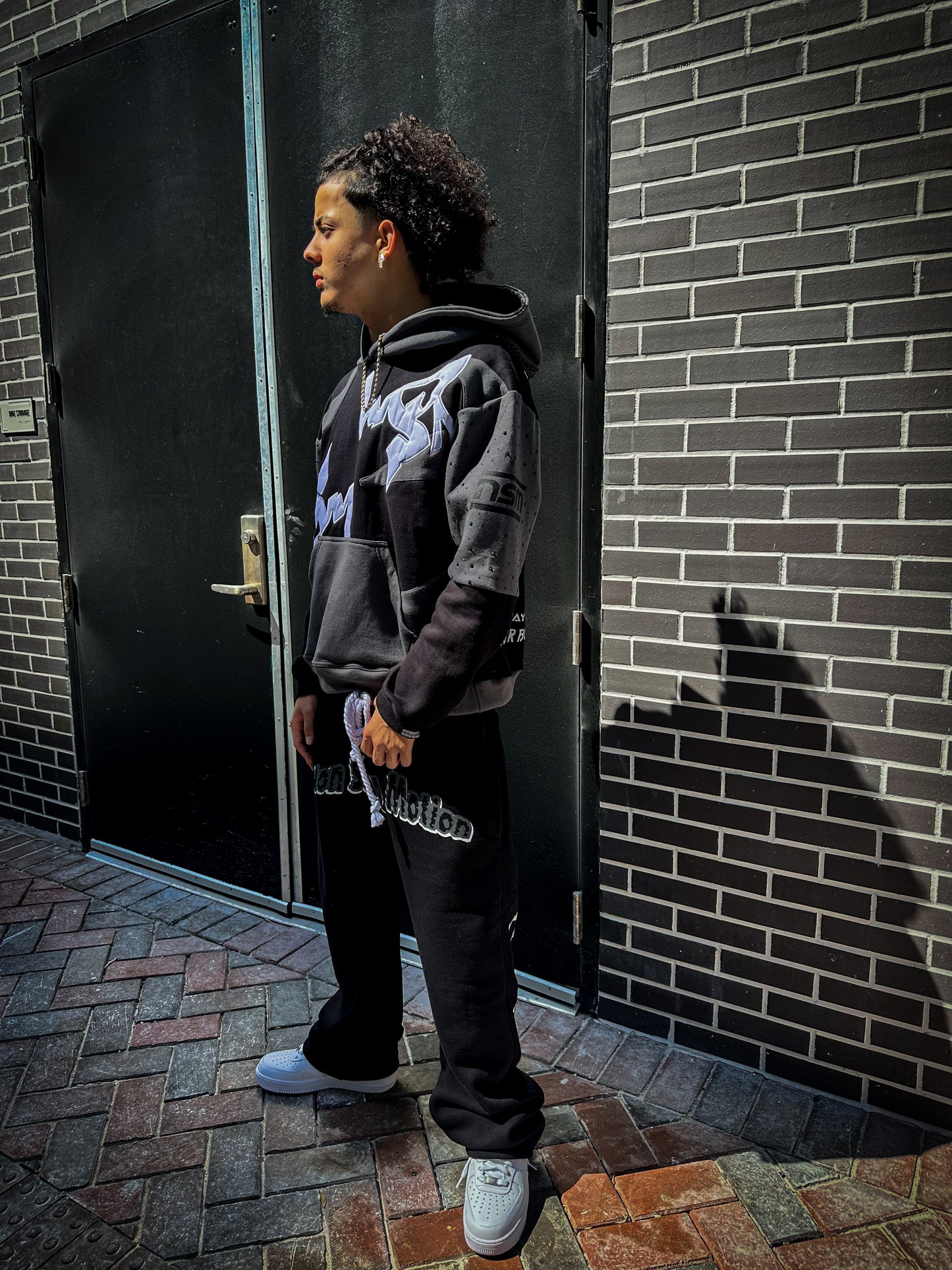N$M HURRICĄNØ🌪️ BLAÇK W🐺LF TRACKSUIT