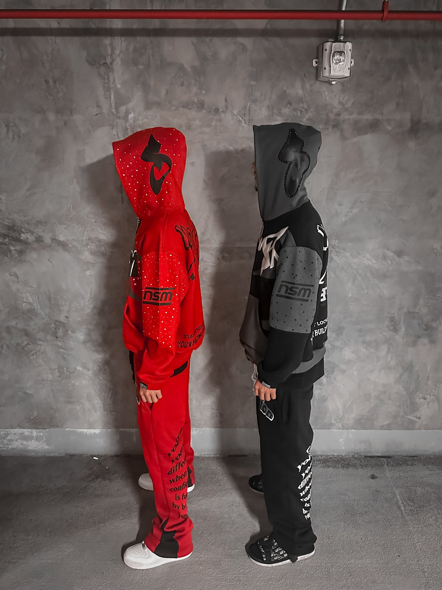 N$M ĐYNĄMITE🧨RĘĐ VERMILLIØN HOODIE