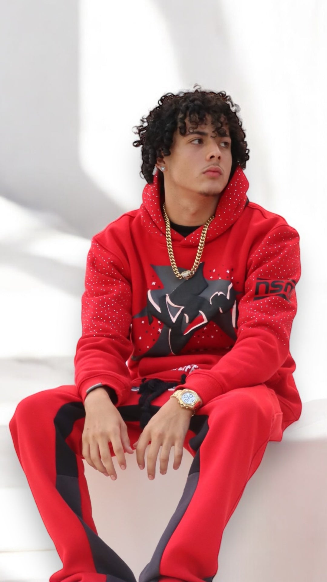 N$M ĐYNĄMITE🧨RĘĐ VERMILLIØN TRACKSUIT