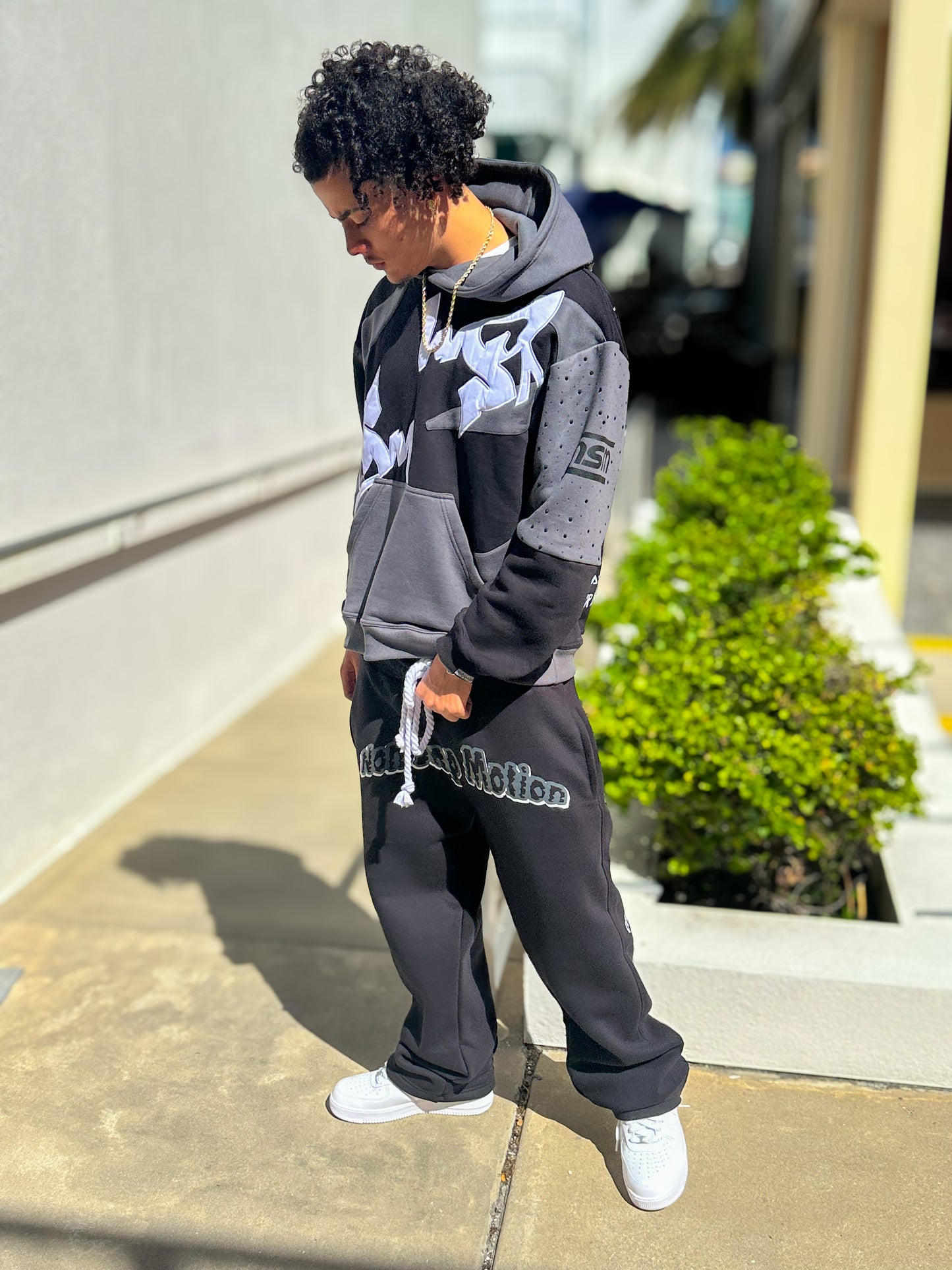 N$M HURRICĄNØ🌪️ BLAÇK W🐺LF TRACKSUIT