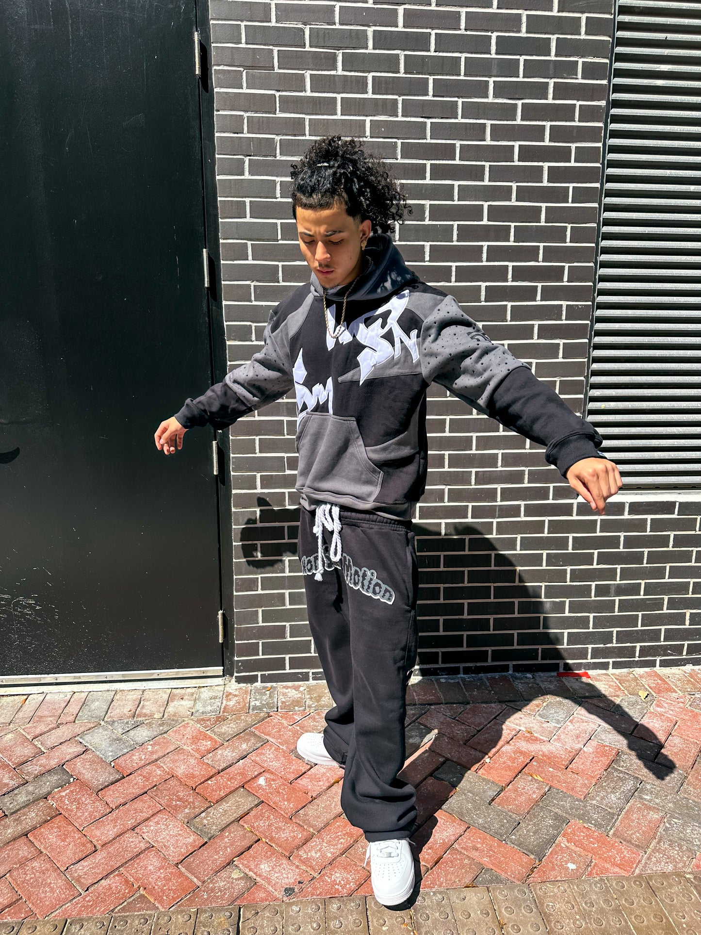 N$M HURRICĄNØ🌪️ BLAÇK W🐺LF TRACKSUIT