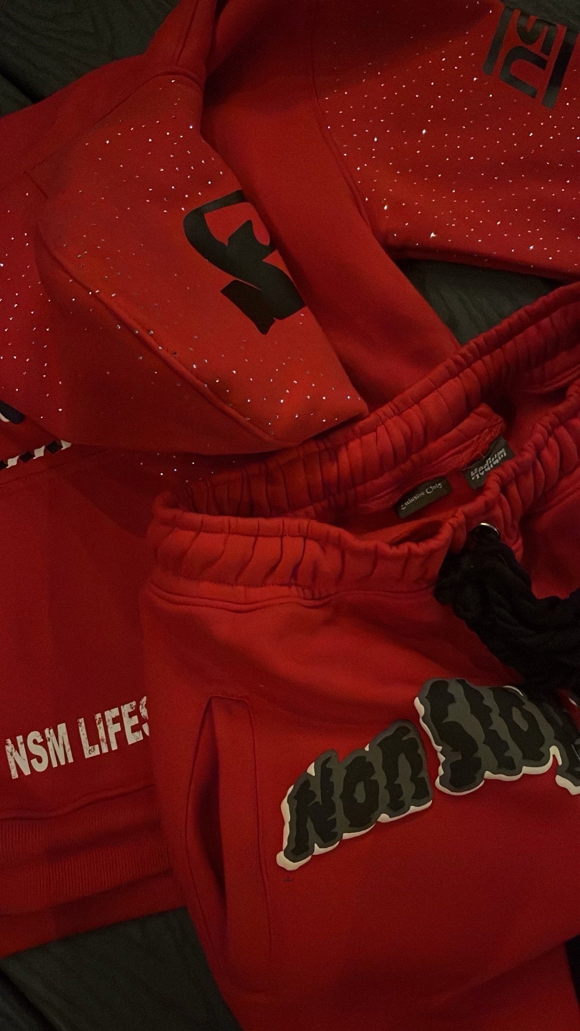 N$M ĐYNĄMITE🧨RĘĐ VERMILLIØN TRACKSUIT