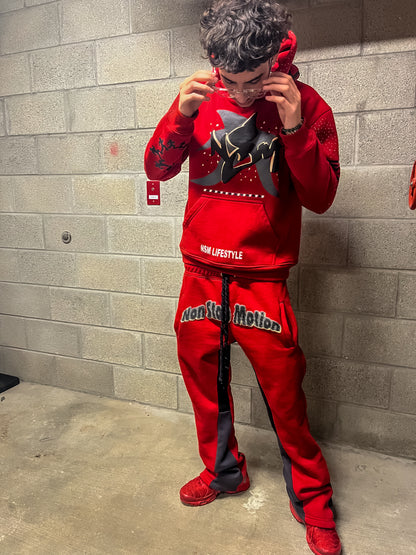 N$M ĐYNĄMITE🧨RĘĐ VERMILLIØN TRACKSUIT